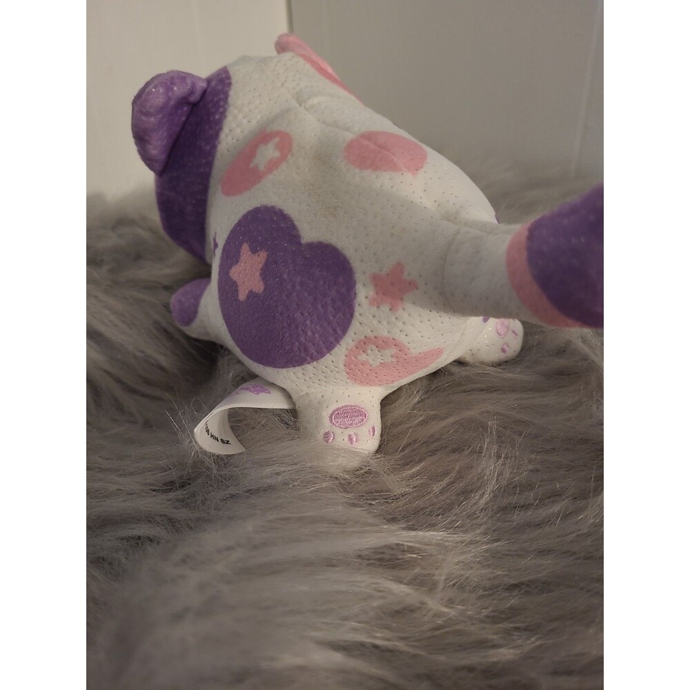 Aphmau MeeMeows Plush Cat Glitter Pink Purple White Hearts Stars 6” Stuffed Toy - Picture 5 of 7